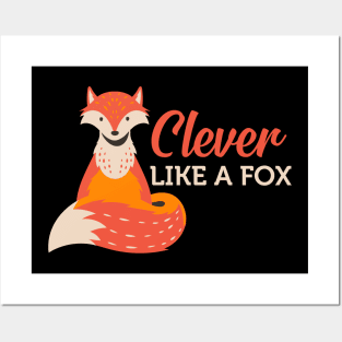 Clever Fox Posters and Art